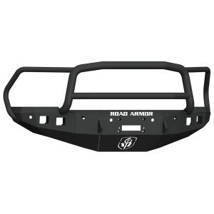 Road Armor 4162F5B Stealth Winch Front Bumper with Lonestar Guard and Sensor Holes for Dodge Ram 2500/3500 2016-2018