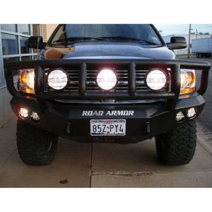 Road Armor - Road Armor 44062B Stealth Winch Front Bumper with Titan II Guard and Round Light Holes for Dodge Ram 2500/3500/4500/5500 2006-2009 - Image 3