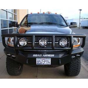 Road Armor - Road Armor 44062B Stealth Winch Front Bumper with Titan II Guard and Round Light Holes for Dodge Ram 2500/3500/4500/5500 2006-2009 - Image 5