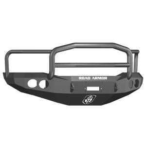 Road Armor - Road Armor 44065B Stealth Winch Front Bumper with Lonestar Guard and Round Light Holes for Dodge Ram 2500/3500/4500/5500 2006-2009 - Image 1