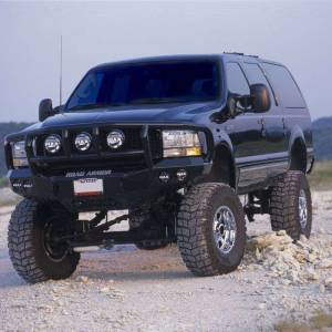Road Armor - Road Armor 60502B Stealth Winch Front Bumper with Titan II Guard and Round Light Holes for Ford F250/F350/F450/Excursion 2005-2007 - Image 2