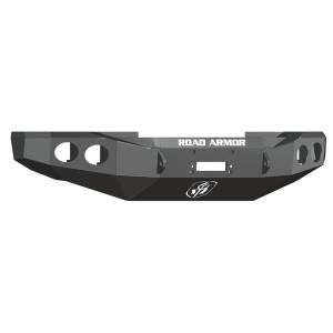 Road Armor 60800B Stealth Winch Front Bumper with Round Light Holes for Ford F250/F350/F450 2008-2010
