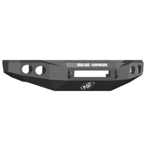Road Armor 60800B-NW Stealth Non-Winch Front Bumper with Round Light Holes for Ford F250/F350/F450 2008-2010