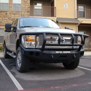 Road Armor - Road Armor 60802B Stealth Winch Front Bumper with Titan II Guard and Round Light Holes for Ford F250/F350/F450 2008-2010 - Image 2
