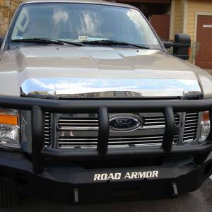 Road Armor - Road Armor 608R2B Stealth Winch Front Bumper with Titan II Guard and Square Light Holes for Ford F250/F350/F450 2008-2010 - Image 3