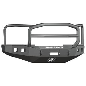 Road Armor - Road Armor 608R5B Stealth Winch Front Bumper with Lonestar Guard and Square Light Holes for Ford F250/F350/F450 2008-2010 - Image 1
