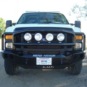 Road Armor - Road Armor 608R5B Stealth Winch Front Bumper with Lonestar Guard and Square Light Holes for Ford F250/F350/F450 2008-2010 - Image 5
