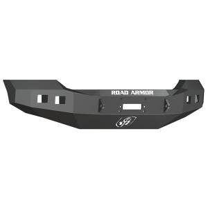 Road Armor - Road Armor 6114R0B Stealth Winch Front Bumper with Square Light Holes for Ford F450/F550 2011-2016 - Image 1
