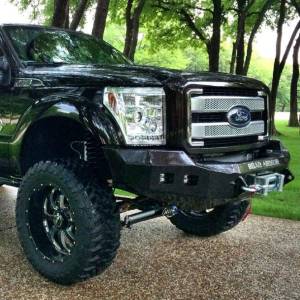 Road Armor - Road Armor 6114R0B Stealth Winch Front Bumper with Square Light Holes for Ford F450/F550 2011-2016 - Image 3