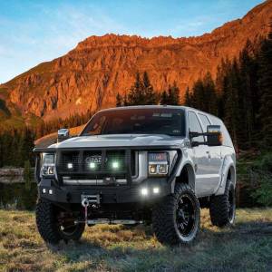 Road Armor - Road Armor 611R2B Stealth Winch Front Bumper with Titan II Guard and Square Light Holes for Ford F250/F350 2011-2016 - Image 2