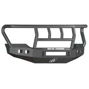 Road Armor - Road Armor 611R2B-NW Stealth Non-Winch Front Bumper with Titan II Guard and Square Light Holes for Ford F250/F350 2011-2016 - Image 1