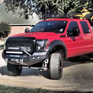Road Armor - Road Armor 611R4Z Stealth Winch Front Bumper with Pre-Runner Guard and Square Light Holes for Ford F250/F350 2011-2016 - Image 2