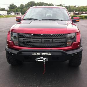 Road Armor - Road Armor 614R4B Stealth Winch Front Bumper with Pre-Runner Guard and Square Light Holes for Ford F150 Raptor 2010-2014 - Image 2