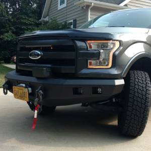 Road Armor - Road Armor 615R0B Stealth Winch Front Bumper with Square Light Holes for Ford F150 2015-2017 - Image 3