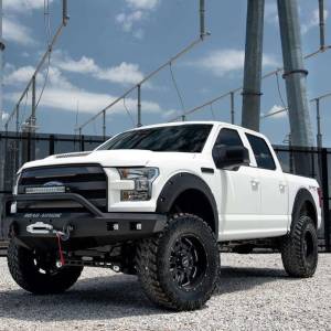 Road Armor - Road Armor 615R4B Stealth Winch Front Bumper with Pre-Runner Guard and Square Light Holes for Ford F150 2015-2017 - Image 5