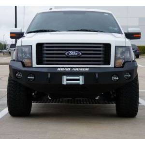 Road Armor - Road Armor 66130B Stealth Winch Front Bumper with Round Light Holes for Ford F150 2009-2014 - Image 2