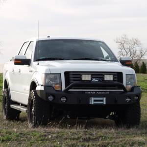 Road Armor - Road Armor 66134B Stealth Winch Front Bumper with Pre-Runner Guard and Round Light Holes for Ford F150 2009-2014 - Image 3