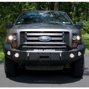 Road Armor - Road Armor 66134B Stealth Winch Front Bumper with Pre-Runner Guard and Round Light Holes for Ford F150 2009-2014 - Image 6