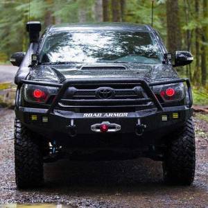 Road Armor - Road Armor 905R5B Stealth Winch Front Bumper with Lonestar Guard and Square Light Holes for Toyota Tacoma 2012-2015 - Image 4