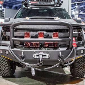 Road Armor - Road Armor 615R5B Stealth Winch Front Bumper with Lonestar Guard and Square Light Holes for Ford F150 2015-2017 - Image 4