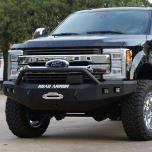 Road Armor - Road Armor 617F4B Stealth Winch Front Bumper with Pre-Runner Guard and Square Light Holes for Ford F250/F350 2017-2022 - Image 3
