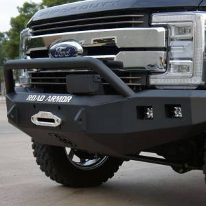 Road Armor - Road Armor 617F4B Stealth Winch Front Bumper with Pre-Runner Guard and Square Light Holes for Ford F250/F350 2017-2022 - Image 6