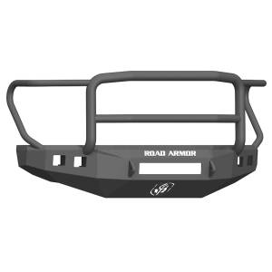 Road Armor 617F5B-NW Stealth Non-Winch Front Bumper with Lonestar Guard and Square Light Holes for Ford F250/F350 2017-2022