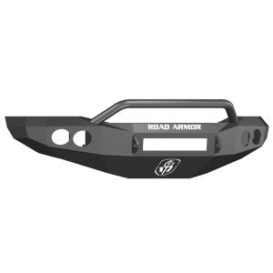 Road Armor 44064Z-NW Stealth Non-Winch Front Bumper with Pre-Runner Guard and Round Light Holes for Dodge Ram 2500/3500 2006-2009