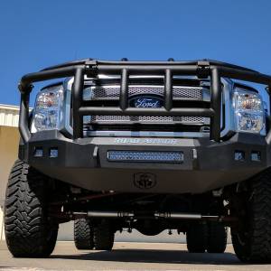Road Armor - Road Armor 6114R3B-NW Stealth Non-Winch Front Bumper with Intimidator Guard and Square Light Holes for Ford F450/F550 2011-2016 - Image 6