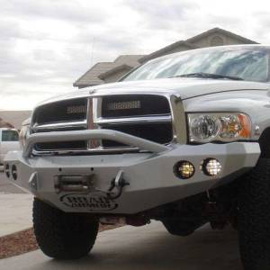Road Armor - Road Armor 44044B Stealth Winch Front Bumper with Pre-Runner Guard and Round Light Holes for Dodge Ram 2500/3500 2003-2005 - Image 5