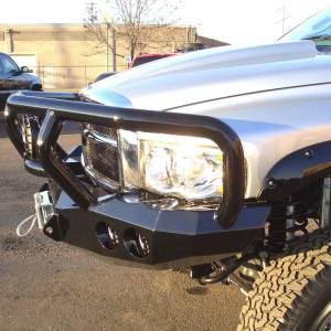 Road Armor - Road Armor 44042B Stealth Winch Front Bumper with Titan II Guard and Round Light Holes for Dodge Ram 2500/3500 2003-2005 - Image 3