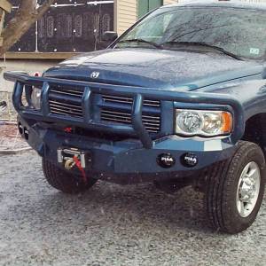 Road Armor - Road Armor 44042B Stealth Winch Front Bumper with Titan II Guard and Round Light Holes for Dodge Ram 2500/3500 2003-2005 - Image 5