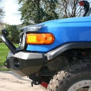 Road Armor - Road Armor FJ802B Stealth Winch Front Bumper with Pre-Runner Guard and Round Light Holes for Toyota Fj Cruiser 2007-2015 - Image 3