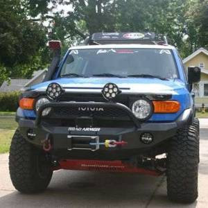 Road Armor - Road Armor FJ802B Stealth Winch Front Bumper with Pre-Runner Guard and Round Light Holes for Toyota Fj Cruiser 2007-2015 - Image 6
