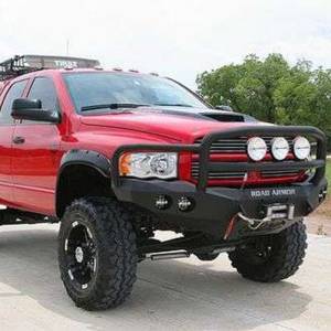 Road Armor - Road Armor 44035B Stealth Winch Front Bumper with Lonestar Guard and Round Light Holes for Dodge Ram 1500 2002-2005 - Image 3