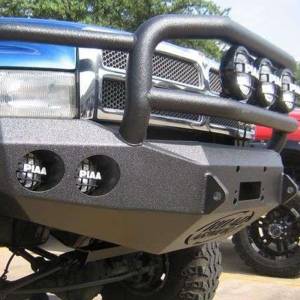 Road Armor - Road Armor 47005B Stealth Winch Front Bumper with Lonestar Guard and Round Light Holes for Dodge Ram 1500/2500/3500 1994-1996 - Image 3