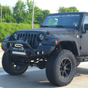 Road Armor - Road Armor 512R4B Stealth Winch Front Bumper with Pre-Runner Guard and Square Light Holes for Jeep Wrangler JK 2007-2018 - Image 4