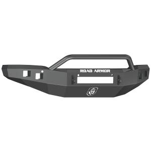 Road Armor - Road Armor 214R4B-NW Stealth Non-Winch Front Bumper with Pre-Runner Guard and Square Light Holes for GMC Sierra 1500 2014-2015 - Image 1