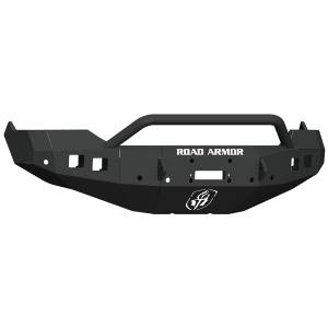 Road Armor 413F4B Stealth Winch Front Bumper with Pre-Runner Guard and Square Light Holes for Dodge Ram 1500 2013-2018