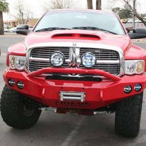 Road Armor - Road Armor 44044Z Stealth Winch Front Bumper with Pre-Runner Guard and Round Light Holes for Dodge Ram 2500/3500 2003-2005 - Image 6