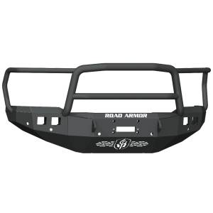 Road Armor 4192F5B Stealth Winch Front Bumper with Lonestar Guard and Sensor Holes for Dodge Ram 2500/3500 2019-2024