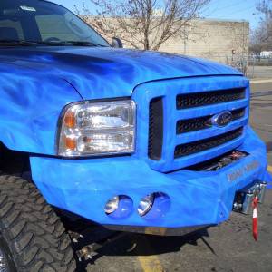 Road Armor - Road Armor 66000B Stealth Winch Front Bumper with Round Light Holes for Ford F250/F350/F450/Excursion 1999-2004 - Image 3