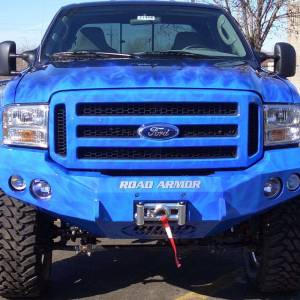 Road Armor - Road Armor 66000B Stealth Winch Front Bumper with Round Light Holes for Ford F250/F350/F450/Excursion 1999-2004 - Image 6