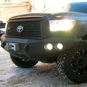 Road Armor - Road Armor 99030B Stealth Winch Front Bumper with Round Light Holes for Toyota Tundra 2007-2013 - Image 2