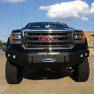 Road Armor - Road Armor 214R0B Stealth Winch Front Bumper with Square Light Holes for GMC Sierra 1500 2014-2015 - Image 3