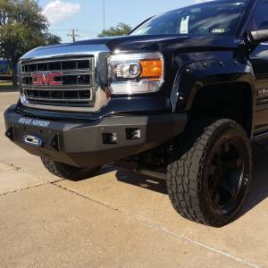 Road Armor - Road Armor 214R0B Stealth Winch Front Bumper with Square Light Holes for GMC Sierra 1500 2014-2015 - Image 4