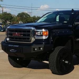 Road Armor - Road Armor 214R0B Stealth Winch Front Bumper with Square Light Holes for GMC Sierra 1500 2014-2015 - Image 5