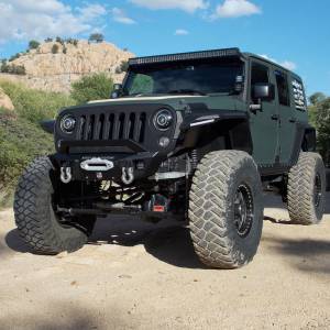 Road Armor - Road Armor 5180F3B Stealth Winch Front Bumper with Sheetmetal Bar Guard for Jeep Wrangler JL 2018-2022 - Image 3