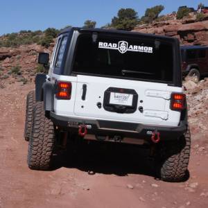 Road Armor - Road Armor 5182R0B Stealth Mid Width Rear Bumper for Jeep Wrangler JL 2018-2022 - Image 4