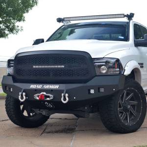 Road Armor - Road Armor 413F0B-NW Stealth Non-Winch Front Bumper with Square Light Holes for Dodge Ram 1500 2013-2018 - Image 2